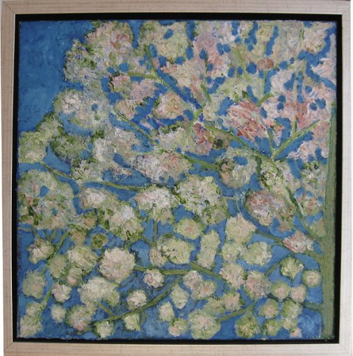 104.JPG - Bloesemboom, olieverf op doek, 40x40 cm